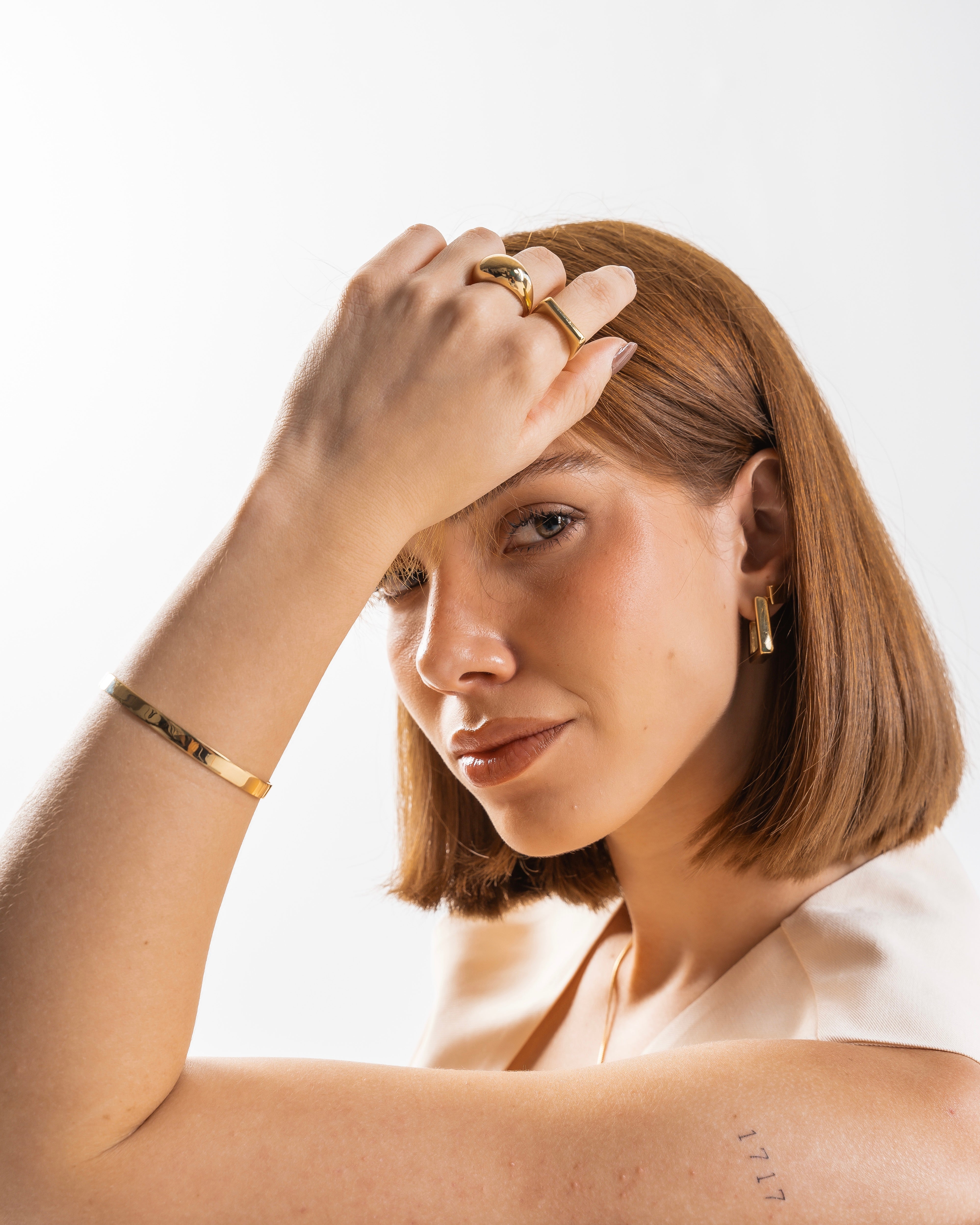 Bracelete Liso Dourado