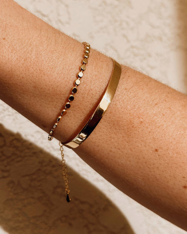 Bracelete Liso Dourado