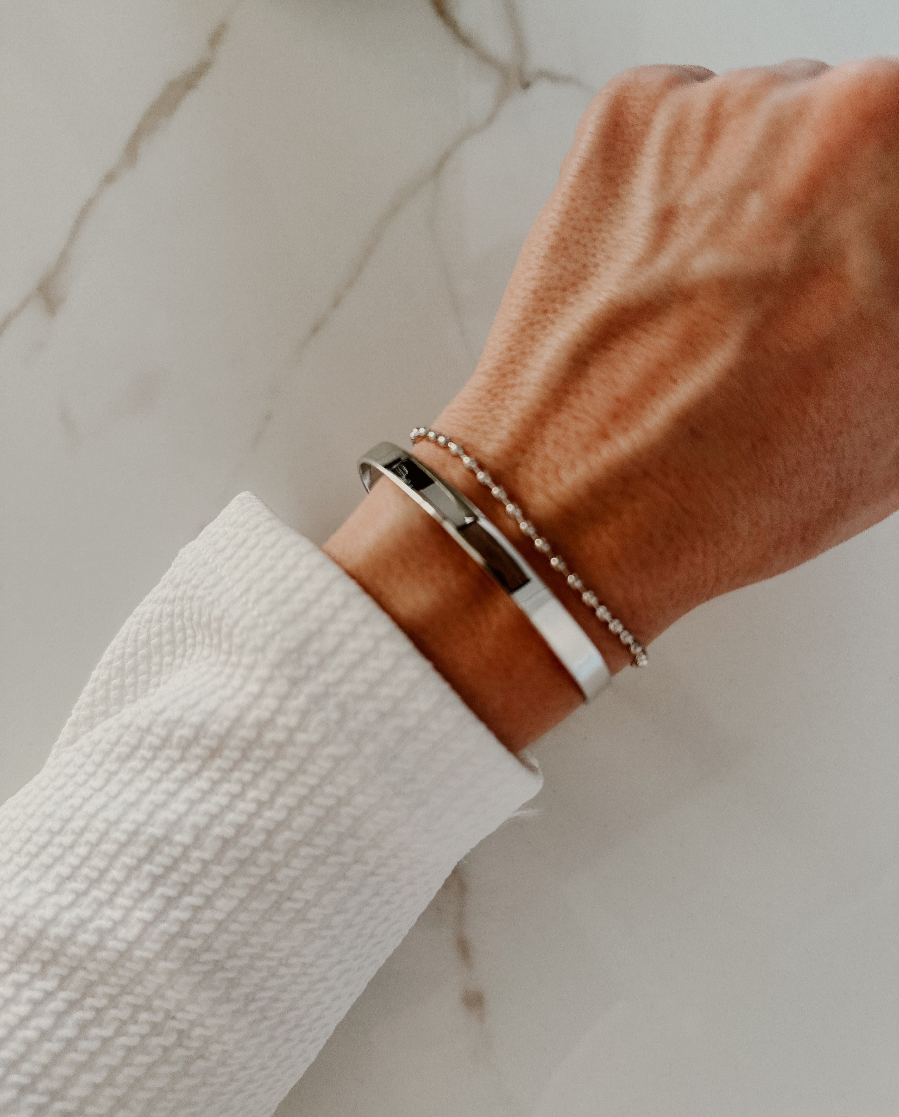 Bracelete Liso Prata