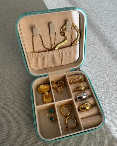 Porta-joias para viagem